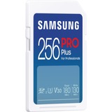Samsung PRO Plus 256 Go SDXC, Carte mémoire Blanc, UHS-I U3, Classe 3, V30, lecteur de carte inclus