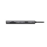 Sitecom Adaptateur multiport 7 en 1 USB-C Power Delivery, Station d'accueil Gris