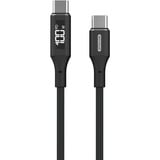 Sitecom Câble d'alimentation USB-C vers USB-C avec écran LED Noir, 1,5 mètres