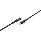 Sitecom Câble d'alimentation USB-C vers USB-C avec affichage LED Noir, 1,5 mètres