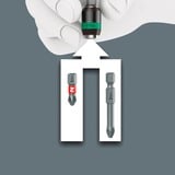 Wera Kraftform Kompakt 838 RA-R M Imperial Set 1, Set d'embouts de vissage Noir/Vert, 15 pièces