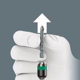 Wera Kraftform Kompakt 838 RA-R M Imperial Set 1, Set d'embouts de vissage Noir/Vert, 15 pièces