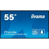 iiyama ProLite LH5560UHS-B1AG, Affichage public Noir (Mat), HDMI, WiFi, USB, Audio, Android