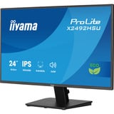 iiyama ProLite X2492HSU-B1 écran plat de PC 61 cm (24") 1920 x 1080 pixels Full HD LED Noir Moniteur  Noir (Mat), 61 cm (24"), 1920 x 1080 pixels, Full HD, LED, 3 ms, Noir
