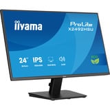 iiyama ProLite X2492HSU-B1 écran plat de PC 61 cm (24") 1920 x 1080 pixels Full HD LED Noir Moniteur  Noir (Mat), 61 cm (24"), 1920 x 1080 pixels, Full HD, LED, 3 ms, Noir