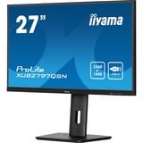 iiyama ProLite XUB2797QSN-B1 27" Moniteur  Gris, 100Hz, HDMI, DisplayPort, USB-C, RJ45 (LAN), Audio