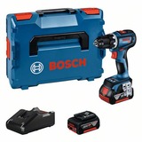 Bosch BOSCH GSR 18V-90 C 2x 5.0Ah LBOXX, Perceuse/visseuse Bleu/Noir