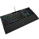 Corsair K70 PRO RGB clavier gaming mécanique Noir, Layout BE (AZERTY), Red Cherry MX RGB, 100%, Double-shot PBT