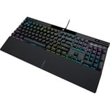 Corsair K70 PRO RGB clavier gaming mécanique Noir, Layout BE (AZERTY), Red Cherry MX RGB, 100%, Double-shot PBT