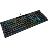 Corsair K70 PRO RGB clavier gaming mécanique Noir, Layout BE (AZERTY), Red Cherry MX RGB, 100%, Double-shot PBT