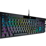 Corsair K70 PRO RGB clavier gaming mécanique Noir, Layout BE (AZERTY), Red Cherry MX RGB, 100%, Double-shot PBT