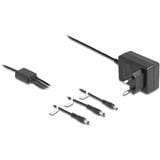 DeLOCK Externe 5 V, Bloc d'alimentation Noir, 3 connecteurs CC, 1,8 mètre