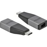 DeLOCK USB-C 3.1 Gen 1 (mâle) > Mini DisplayPort 4K 60 Hz, Adaptateur Gris/Noir