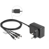 DeLOCK  Externe 5 V, Bloc d'alimentation Noir, 3 connecteurs CC, 1,8 mètre