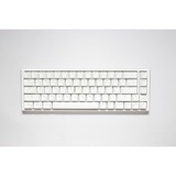 Ducky One 3 Classic Pure White SF, clavier Blanc, Layout États-Unis, Cherry MX Red Silent, LED RGB, Double-shot PBT, Hot-swappable, QUACK Mechanics, 65%