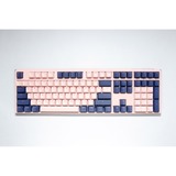 Ducky One 3 Fuji, clavier Or rose/bleu foncé, Layout États-Unis, Cherry MX Red, PBT Double Shot, Hot-swappable.