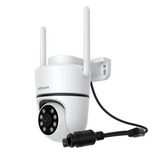 Foscam PD5, caméra de sécurité PT WiFi bi-bande 3K/5MP, Caméra de surveillance Blanc, Vision nocturne en couleur