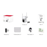 Foscam PD5, caméra de sécurité PT WiFi bi-bande 3K/5MP, Caméra de surveillance Blanc, Vision nocturne en couleur