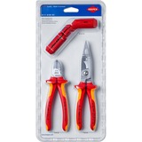 KNIPEX 00 31 30 BK V01 Kit d'installation électrique, Set de pinces Rouge/Jaune