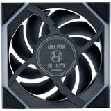 Lian Li UNI FAN SL120 LCD Wireless Reverse Blade ventilateur de boîtier RGB  Noir, 120 x 124.5 x 28 mm, PWM