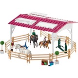 Schleich Horse Club - École d'équitation avec cavalier et chevaux, Figurine 42389