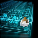 Sharkoon SKILLER SGK50 S4 RGB clavier gaming mécanique Blanc, Layout BE (AZERTY), Kailh Brown, 60%, Hot-swappable