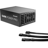 be quiet! Dark Power Pro 13 alimentation modulaire 1300 watt Noir, 2x 12VHPWR, 6x PCIe, 80 Plus Titanium, 1300 W, 115 - 240 V, 1400 W, 50 - 60 Hz, 15 - 9 A, 150 W
