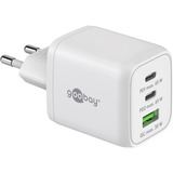 goobay 65W GaN USB-C PD Multiport Quick Charger Nano, Chargeur Blanc