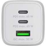 goobay USB-C PD Multiport Quick Charger Nano (65 W), Chargeur Blanc