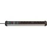 Brennenstuhl Premium-Protect-Line multiprise à 8 prises Noir/argent, 8x prises