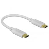 DeLOCK Cable de charge USB-C, Câble Blanc, 0,15 metre