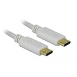 DeLOCK USB-C, Câble Blanc, 0,15 mètres