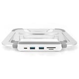 Digitus Support variable pour ordinateur portable Blanc/Argent