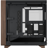Fractal Design Summit boîtier midi tower Noir/bois | 2x USB-A | 1x USB-C | Window