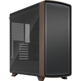 Fractal Design Summit boîtier midi tower Noir/bois | 2x USB-A | 1x USB-C | Window