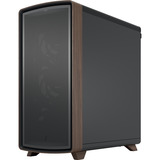 Fractal Design Summit boîtier midi tower Noir/bois | 2x USB-A | 1x USB-C | Window
