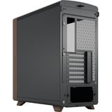 Fractal Design Summit boîtier midi tower Noir/bois | 2x USB-A | 1x USB-C | Window