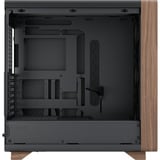 Fractal Design Summit boîtier midi tower Noir/bois | 2x USB-A | 1x USB-C | Window