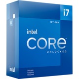 Intel® Core i7-12700KF, 3,6 GHz (4,9 GHz Turbo Boost) socket 1700, Processeur "Alder Lake", unlocked, processeur en boîte
