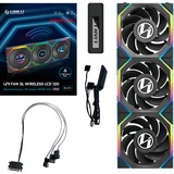 Lian Li UNI FAN SL120 LCD Wireless Reverse Blade, Ventilateur de boîtier Noir, 3 pièces, connecteur de ventilateur PWM à 4 broches
