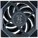 Lian Li UNI FAN SL120 LCD Wireless Reverse Blade ventilateurs de boîtier RGB  Noir, 3 pièces, 120 x 124.5 x 28 mm, PWM