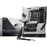 MSI PRO Z790-A MAX WIFI carte mère socket 1700 Argent, RAID, 2.5Gb-LAN, Wifi 7, BT, Sound, ATX