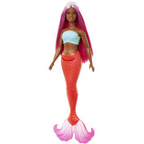 Mattel Barbie - Poupée sirène aux cheveux colorés Rouge