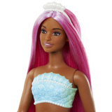 Mattel Barbie - Poupée sirène aux cheveux colorés Rouge