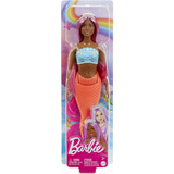 Mattel Barbie - Poupée sirène aux cheveux colorés Rouge