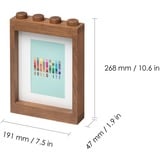 Room Copenhagen LEGO Cadre photo en bois 1x4 Chêne teinté foncé Chêne