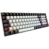 Sharkoon SKILLER SGK50 S2 RGB clavier gaming mécanique Blanc, Layout BE (AZERTY), Gateron Brown, 96 %, Hot-swappable