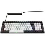 Sharkoon SKILLER SGK50 S2 RGB clavier gaming mécanique Blanc, Layout BE (AZERTY), Gateron Brown, 96 %, Hot-swappable