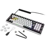Sharkoon SKILLER SGK50 S2 RGB clavier gaming mécanique Blanc, Layout BE (AZERTY), Gateron Brown, 96 %, Hot-swappable
