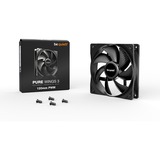 be quiet! Pure Wings 3 PWM ventilateur de boîtier Noir, 120 x 120 x 25 mm